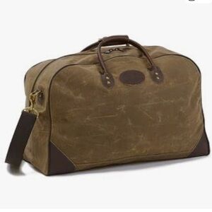 Frost River canvas & leather flight bag duffel - carry on size